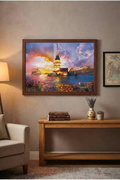 1000 Piece Tower of the Girls' Garden Istanbul View Special Series Educational Teaching Puzzle