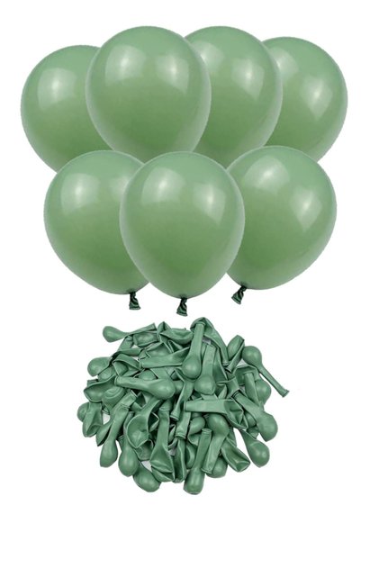 10 Adet Küf Yeşili Balon