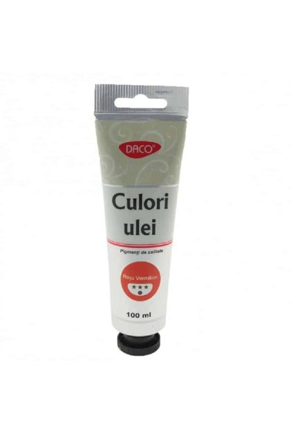 Culori ulei, 100 ml Rosu Vermilon, Daco