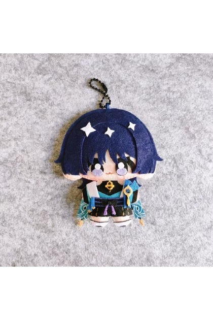 10cm CRIMSON 10cm Genshin Impact Venti Cute Print Cotton Doll Adorable Plush Doll Backpack Hanger Su