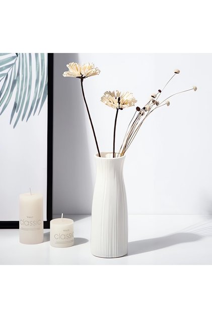 A Nordic Plastic Vase Simple Small Fresh Flower Pot Storage Bottle For Flowers Living Room Modern Ho