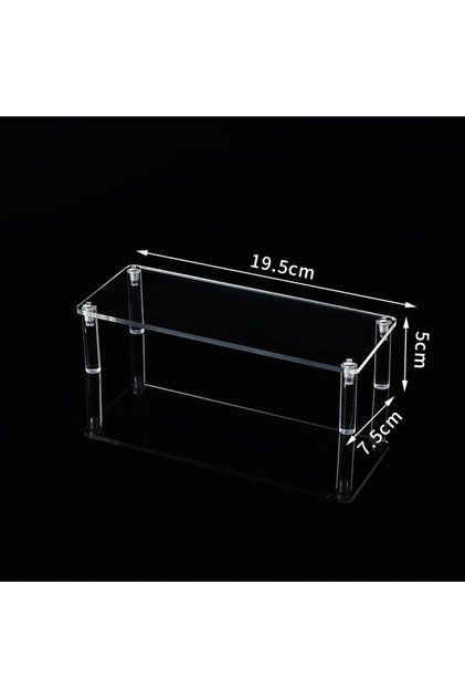 1 layers-20cm Clear Acrylic Display Stand For Anime Figures Cupcake Shelf Organizer Desserts Holder