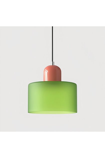 Warm White Green on pink Nordic Modern Glass Bedroom Bedside Long Line Small Chandelier Restaurant B