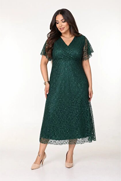sachin and babi light blue dress Long Emerald Green Plus Size Evening Dress ABU3237