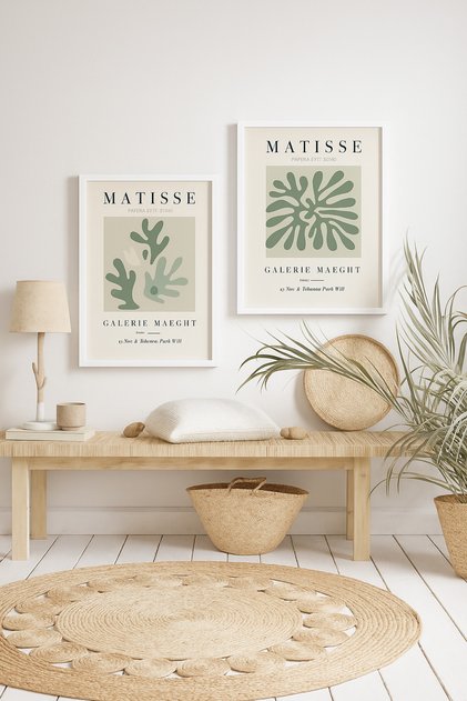 Laminated Framed Pvc Protected Uv Printed 2-Piece Matisse Wall Art – Modern & Stylish Wall Decor