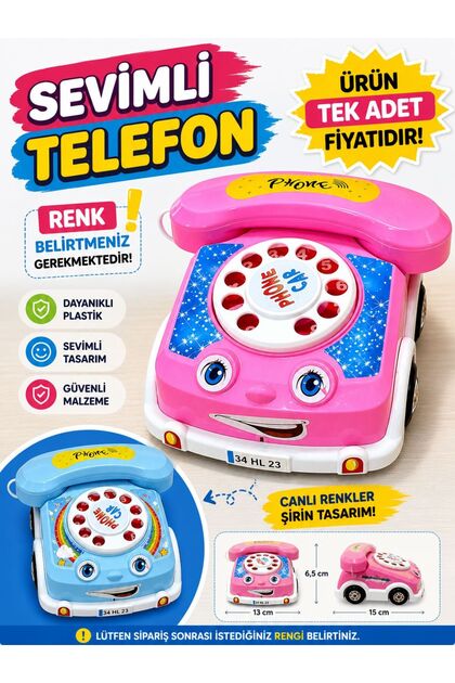 Can Ali Toys Cnt-628 , Whirly Kedili Telefon - Fiyatı, Yorumları