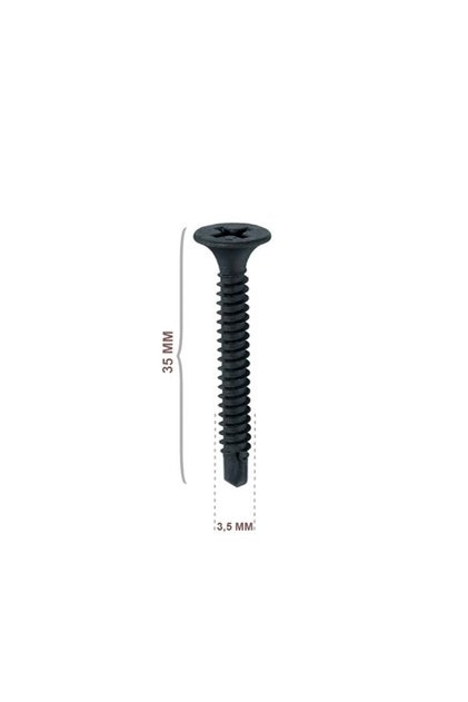 3,5x35 mm Alçıpan Vidası 1000 Adet