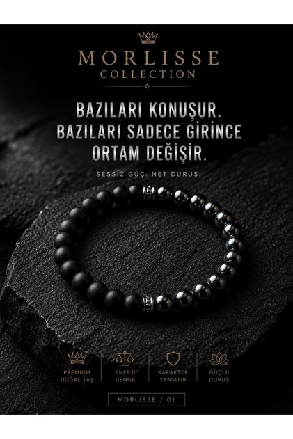 سوار من حجر الهيماتيت والعقيق الطبيعي