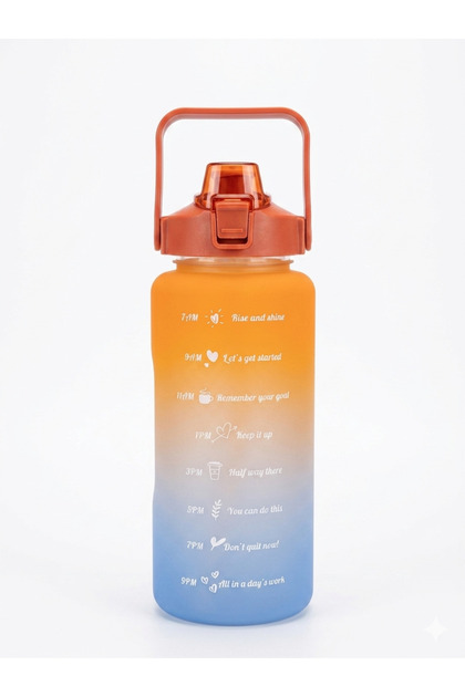 2 Lt Motivational Sports Water Bottle Bpa Free