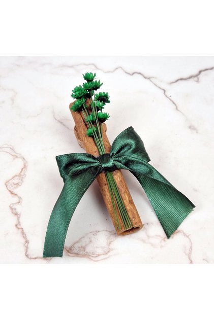 Marturie SCORTISOARA & BUCHET GLIXIA VERDE - set 10 buc