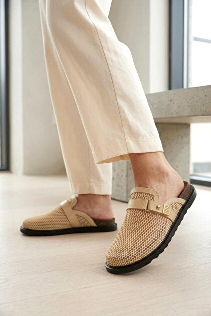 ORIGINAL FEE・PICASSO FEE/フィー quiet funk Fox Shoes Y250505115 Bej File Detaylı Kadın Terlik - Fiyatı, Yorumları