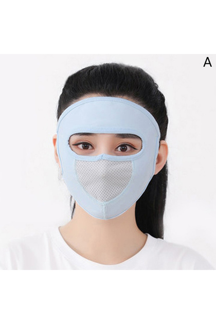 A New Sunscreen Mask Summer Ice Silk Anti-UV Outdoor Sports Cycling Bike Motorcycle Scarf Breathabl.