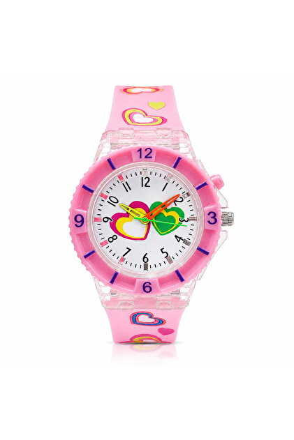 Ceas pentru copii CC38, roz, stil modern
