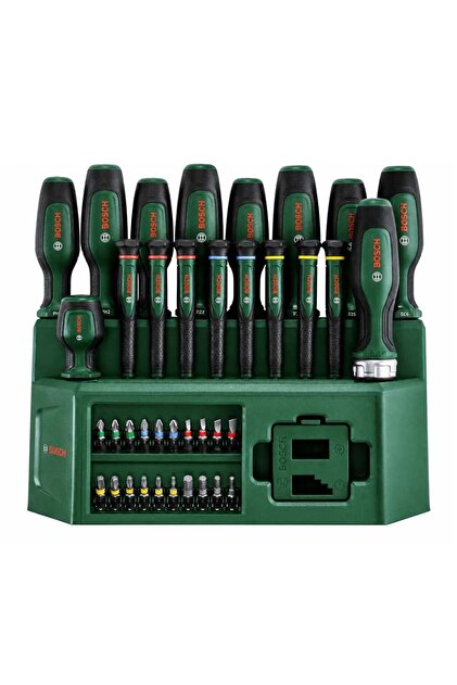 Bosch Düz Yıldız Tornavida Klemens ve Bits Uç Seti 39 Parça