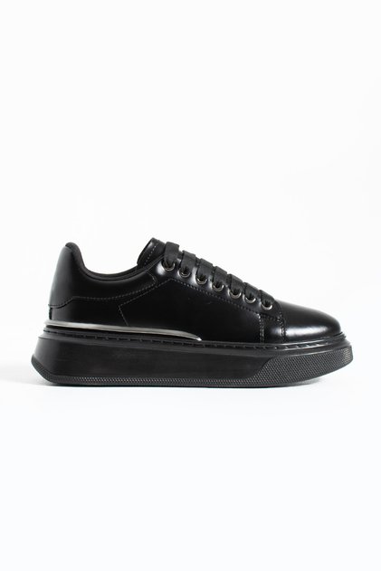 Sovix Kadın Gümüş Detaylı Bağcıklı Sneaker Siyah