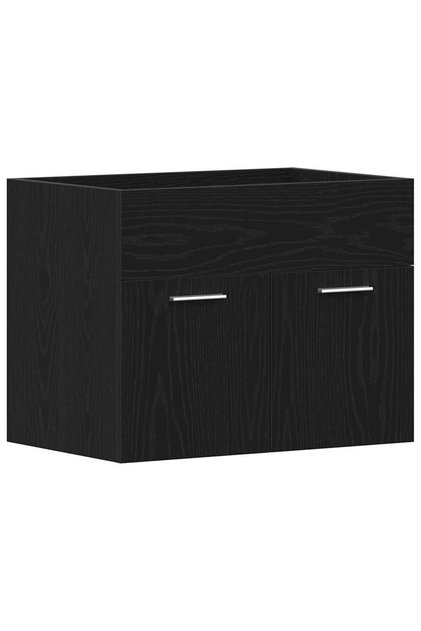Dulap chiuvetă baie, stejar negru, 60x38,5x46cm, lemn prelucrat