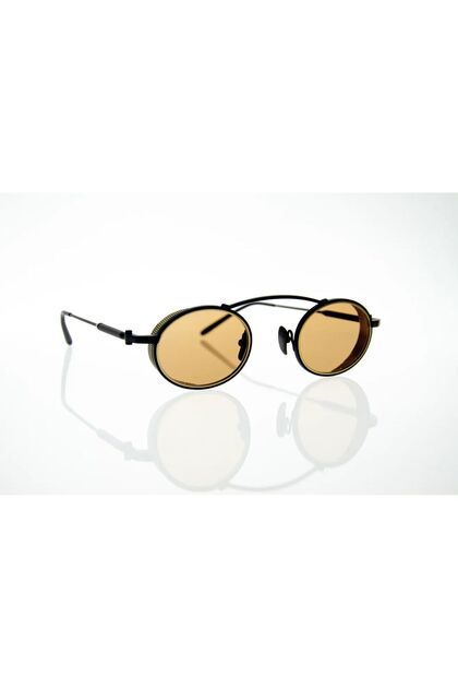 Isis Cage 47-15-145 Mblk/Gld Light Brown Sunglasses