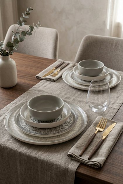 Stone Nordic Yemek Takımı 8 Parça 2 Kişilik 21426-27