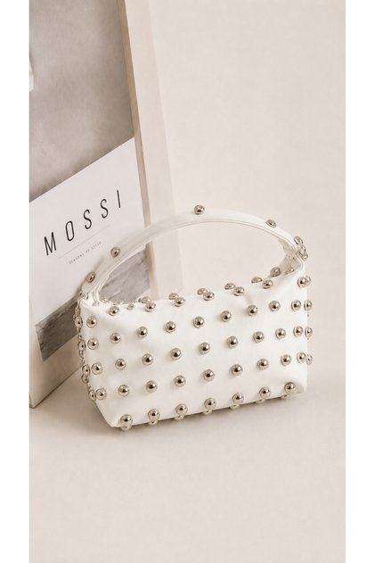 Women's Black Troc Chain Strap Hand and Shoulder Bag