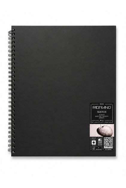 Sketchbook Spiral Bound 80 Sheets Hard Cover 29.7X42Cm