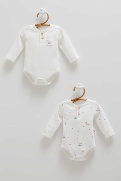 Unisex Family Star 100% Cotton 2-Piece Bodysuit