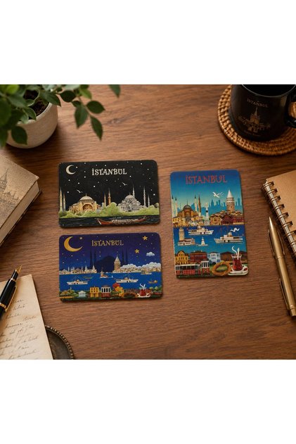 Istanbul Themed Postcard Set of 3