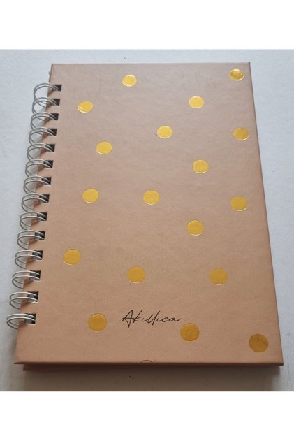 Spiralli Sert Kapak Süresiz Ajanda Sonsuz Haftalık Programlı Ajanda 21X15cm 80y