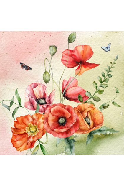 BOUQUET DESENLİ KAĞIT PEÇETE