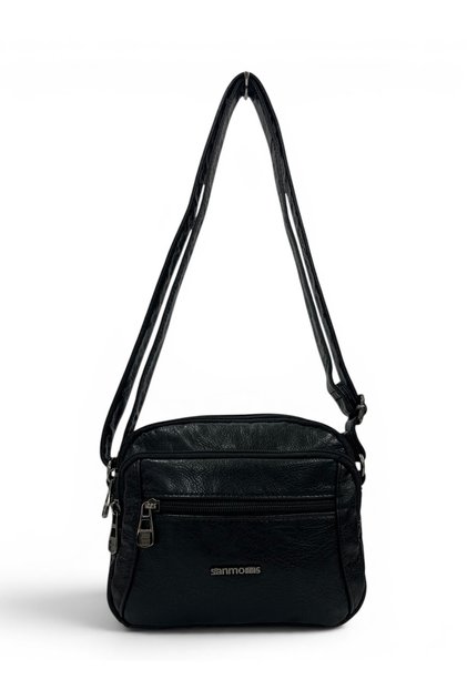 5-Compartment Faux Leather Small Crossbody Shoulder Bag Si-05