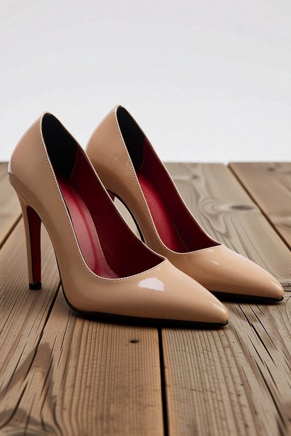 Women's Pointed Toe High Heels Stiletto Patent Leather Shoes Thin Heel Laceless Daily Comfortable Modern
