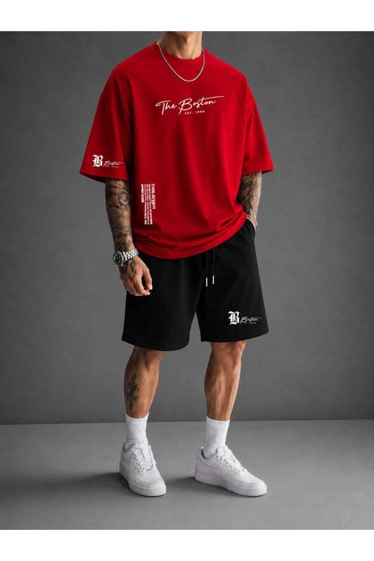 Set tricou și pantaloni scurți Boston Signature