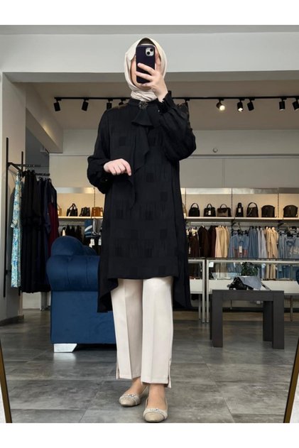 Kadın Yaka Detaylı Tunik 50326
