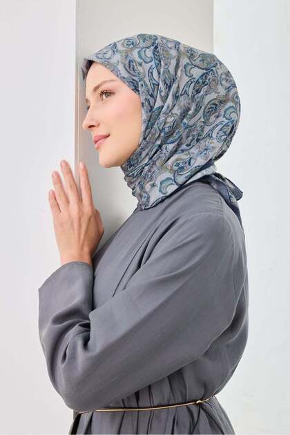 Velora Scarf Ethnic Navy Blue
