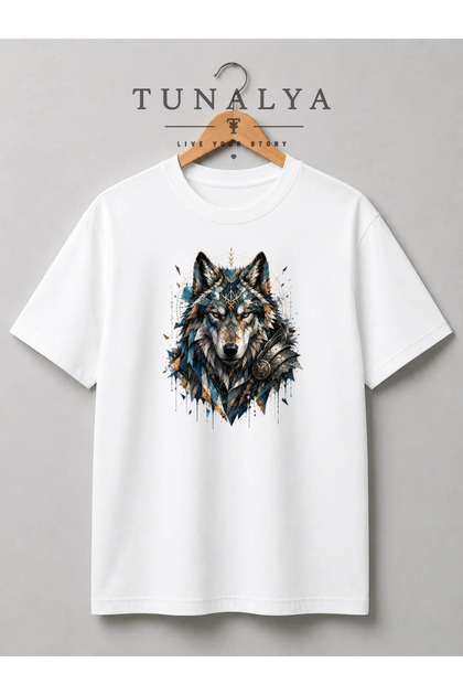Tunalya Strong Bozkurt Special Design Premium Printed Unisex Cotton T-Shirt - High Quality