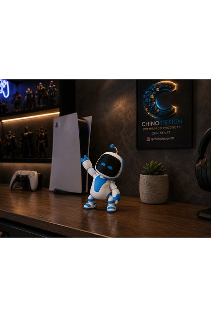 Astrobot Figür Playstation /TEK PARCA Renkli Özel 3D Üretim ASTROBOT/10-11cm