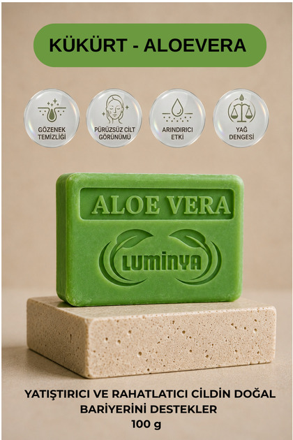 Aloe Vera Sulfur Soap 100 g | Purifying and Daily Skin Cleansing