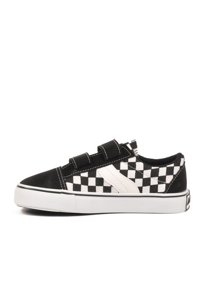 Checkered Linen Unisex Children's Sports Shoes 26202 F