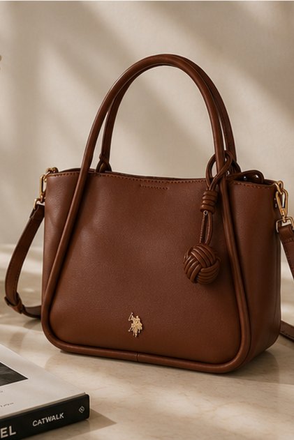 USPA SHOULDER BAG US6555,L.BROWN