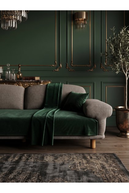 Astarli Premium Velvet Sofa Cover (100X210)
