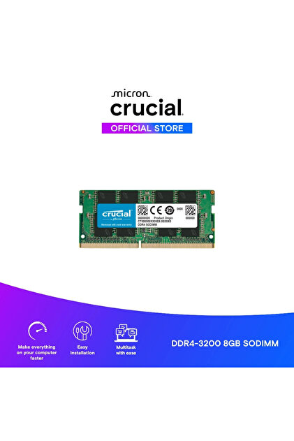 Genel Markalar 16GB DDR4 3200MHZ CL22 SODIMM NOTEBOOK RAM