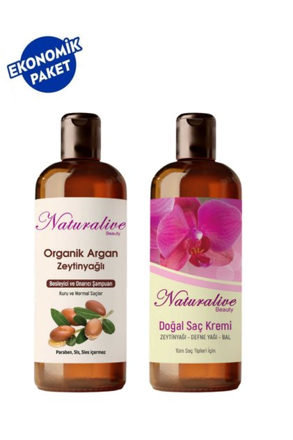 Nourishing Repairing Shampoo and Natural Hair Care Conditioner for Dry and Normal Hair