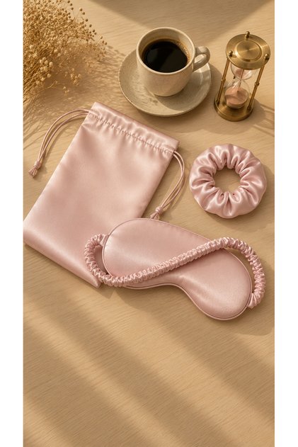 Pink Cotton-Satin Sleep Set