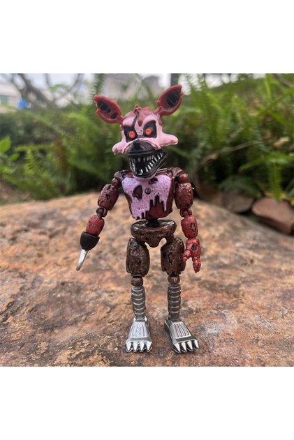funko Style 2 14CM FNAF Figures Nightmare Freddy Bonnie Foxy Chica Action Figure Movable Blacklight