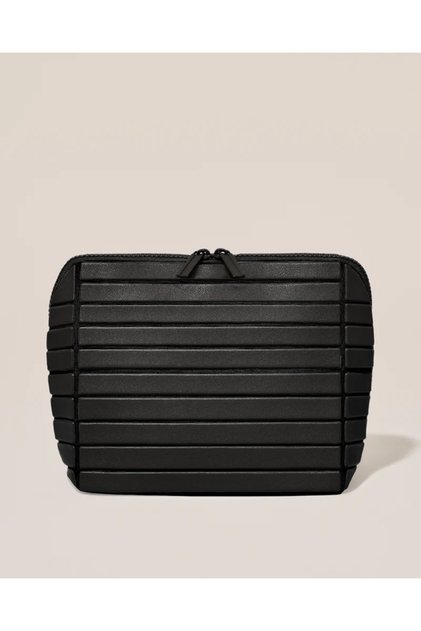 Premium Leather Makeup Bag - Cosmetic Bag & Travel Makeup Bag