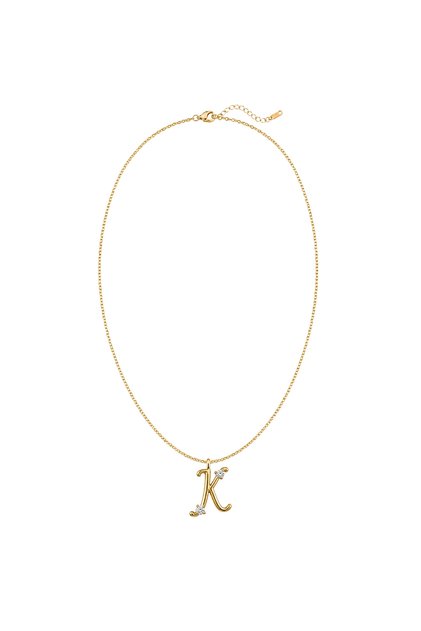 Çelik Üzeri Altın Kaplama Signature Collection Harf Kolye