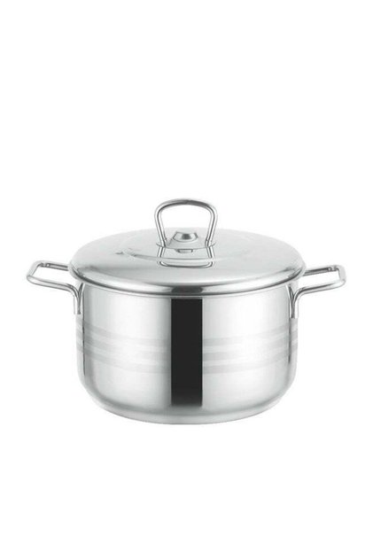 Estra Stainless Steel Cooking Pot 28CM Silver With 5 Induction Layers Bottom