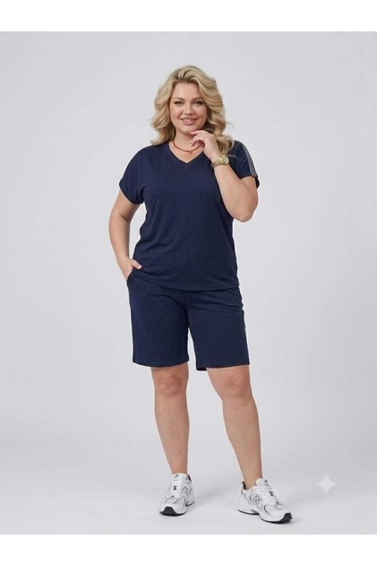 Plus Size Shorts Suit