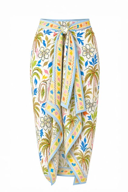 Tropical Pattern Pareo - Blue