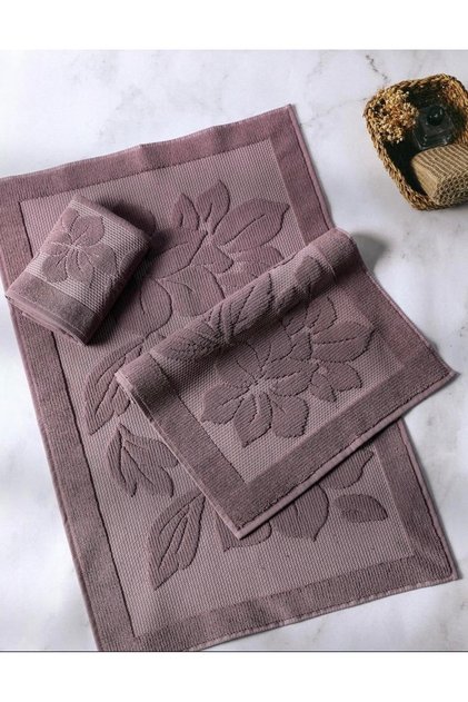 3’Lü Derya Havlu Banyo Paspas Takımı