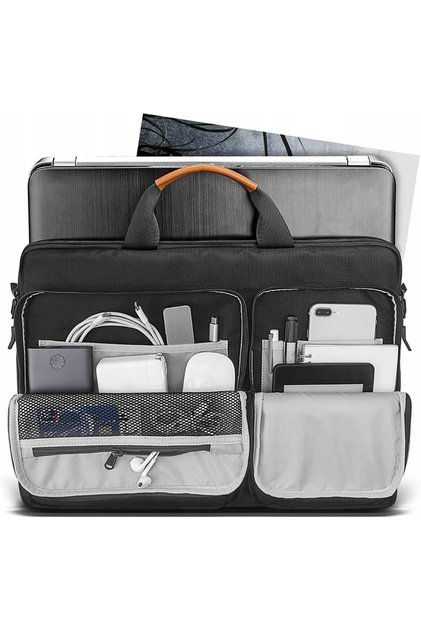 Geantă de umăr Defender A42 pentru laptop 16 inch, Negru